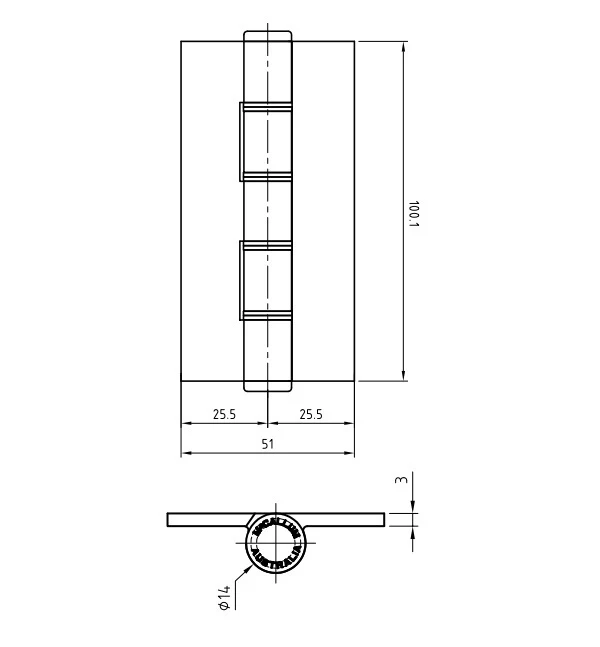 **10 Pack** McCallum Aluminum Concealed Butt Hinge Satin A140 AB4526 - Image 2