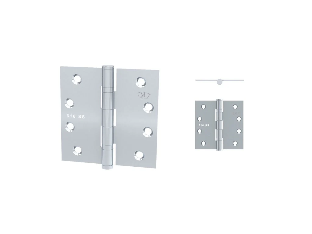 **10 Pack** McCallum Stainless Steel Ball Bearing Butt Hinge Satin S254