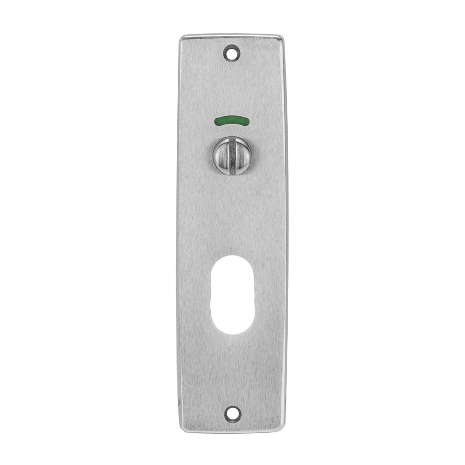 Lockwood 1919 Square End Plate With Privacy Indicator Emergency Turn and Low Cyl Satin Chrome 1919SC