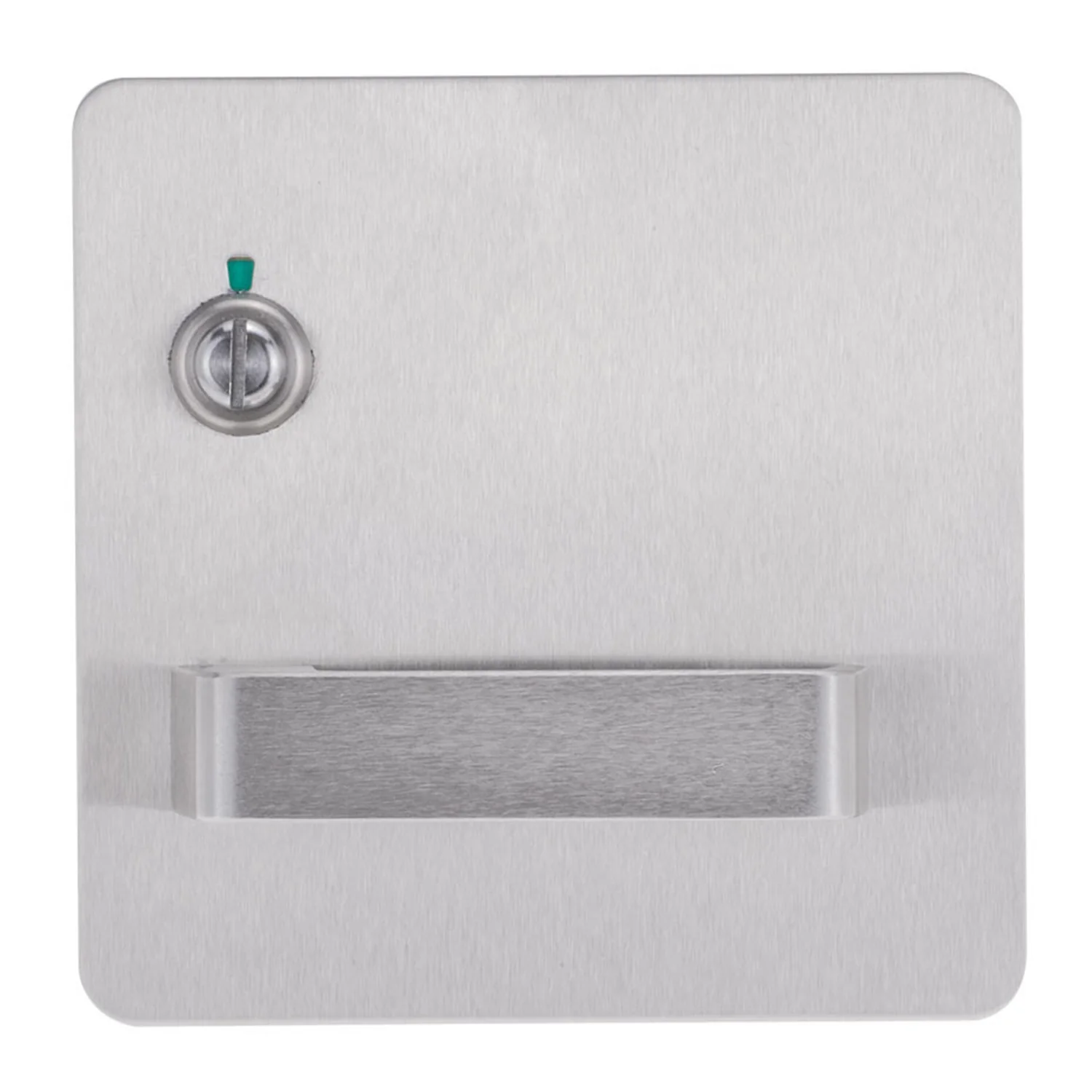Lockwood 202 Exterior Plate with Privacy Indicator Emergency Turn and 90 Lever LH 20214NN/90LSS
