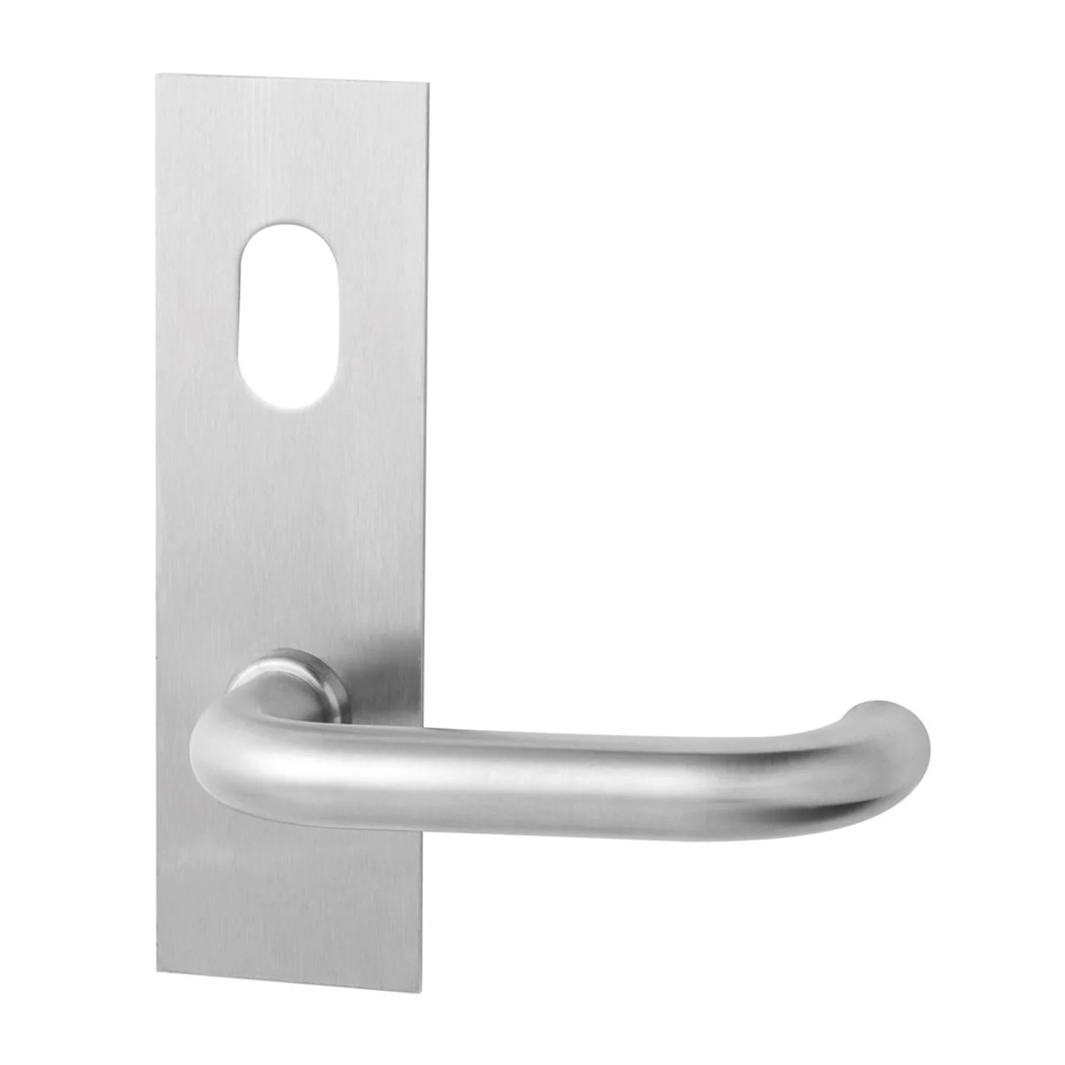 Lockwood 224 Exterior Plate With Cylinder Hole and 96 Lever Stainless Steel 22401NA/96SS