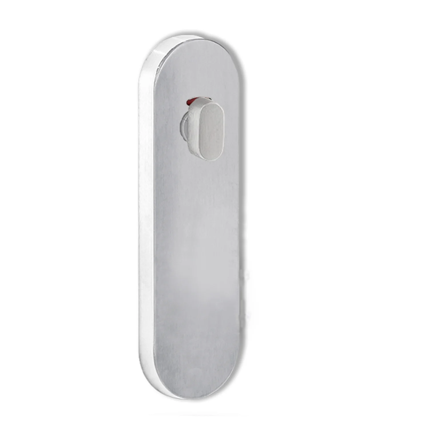Lockwood 2815 Round End Plate With Privacy Indicator Turn Satin Chrome 2815SC