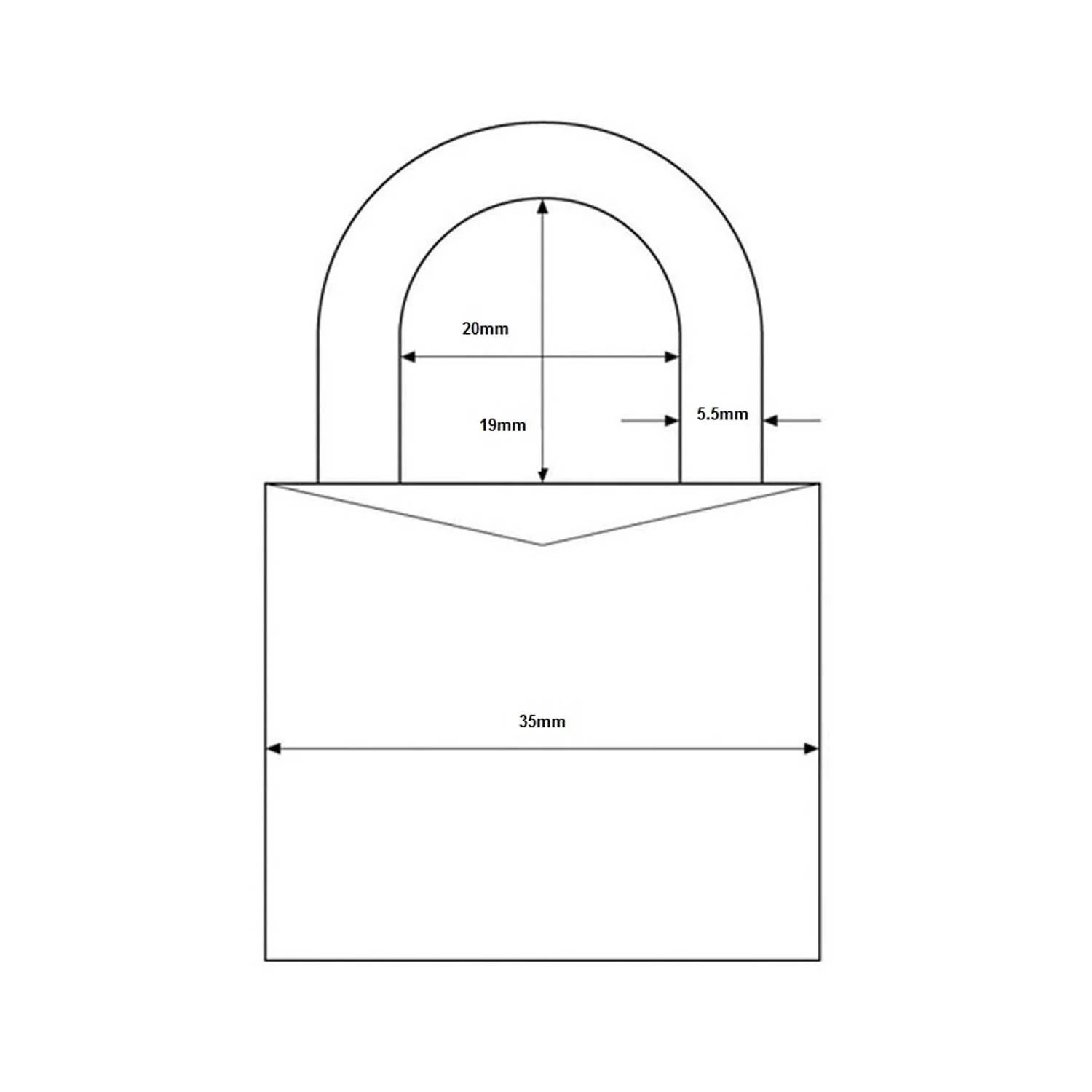 ABUS 65/35 Security Padlock Brass Keyed Alike 6535KA1 - Image 2