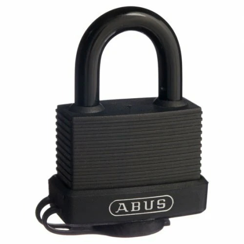 ABUS 70/45 Weatherproof Padlock Outdoor Marine Grade Black Keyed To Differ 7045C - Image 2