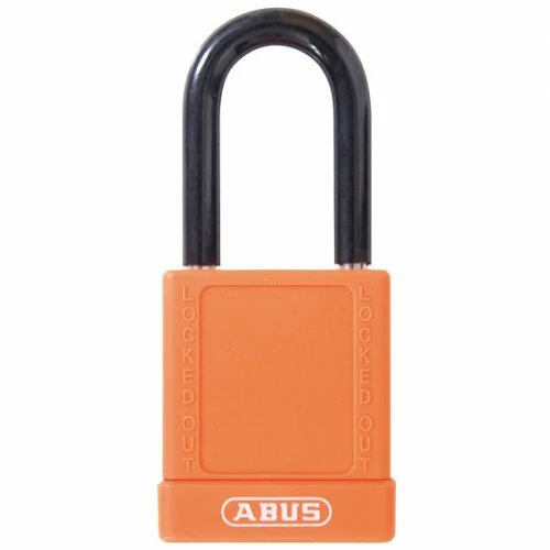 ABUS 7440ORGKD Padlock Orange Nylon Protected Safety Lockout Aluminium KD