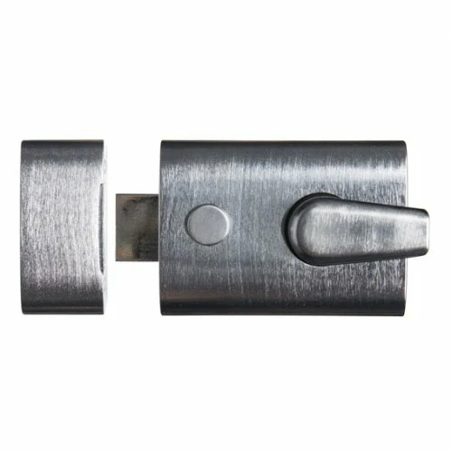ABUS Door Lock RL60SCLC Rim Night Latch Deadlock No Cylinder Satin Chrome