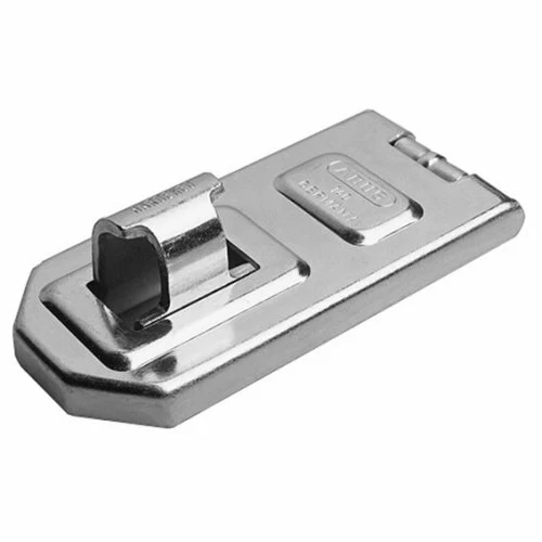 ABUS Hasp & Staple 140/120C 120mm + 24IB/60 Diskus Padlock Stainless Steel - Image 2
