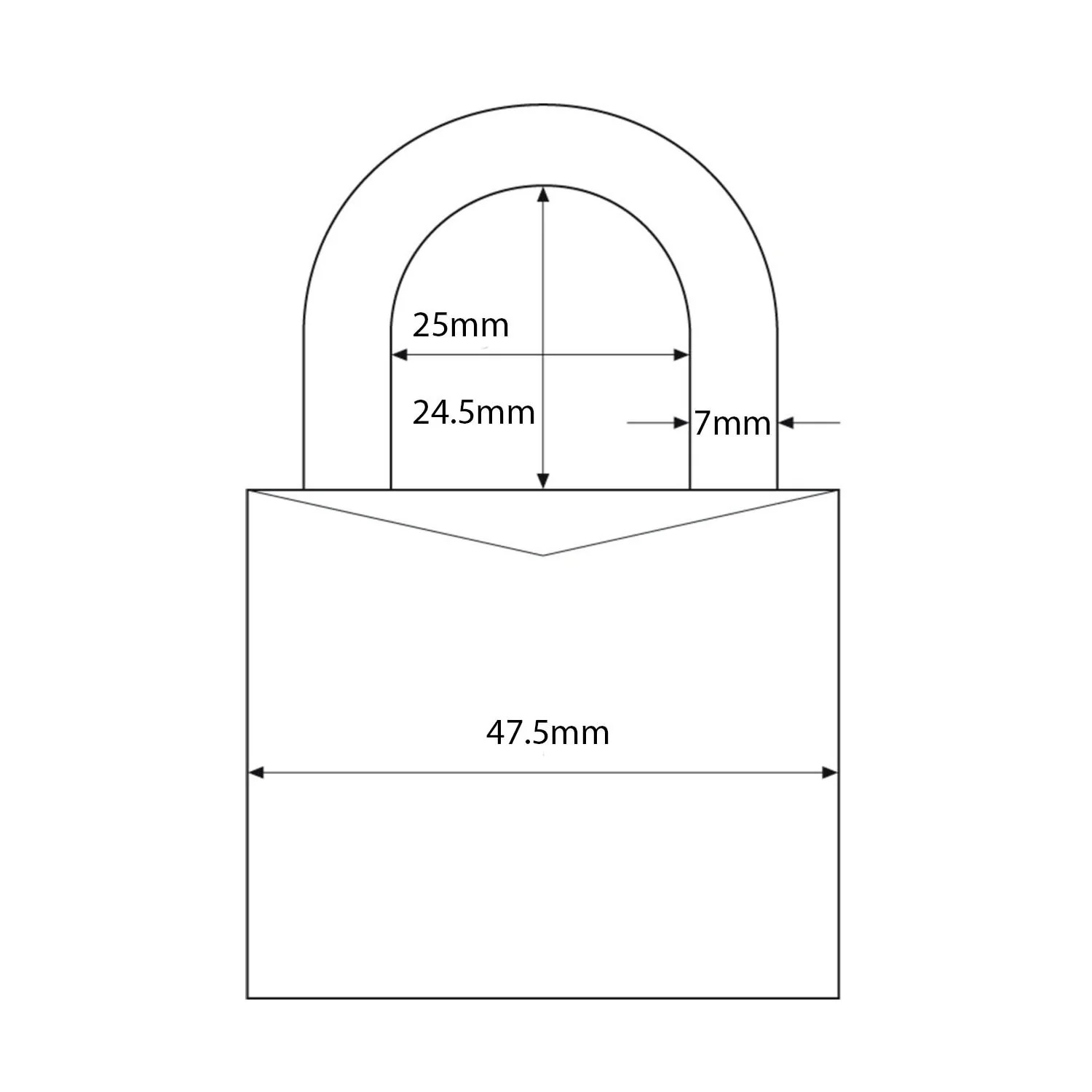 Abus High Security Padlock Keyed To Differ 47.5mm Titalium 54TI50C - Image 4