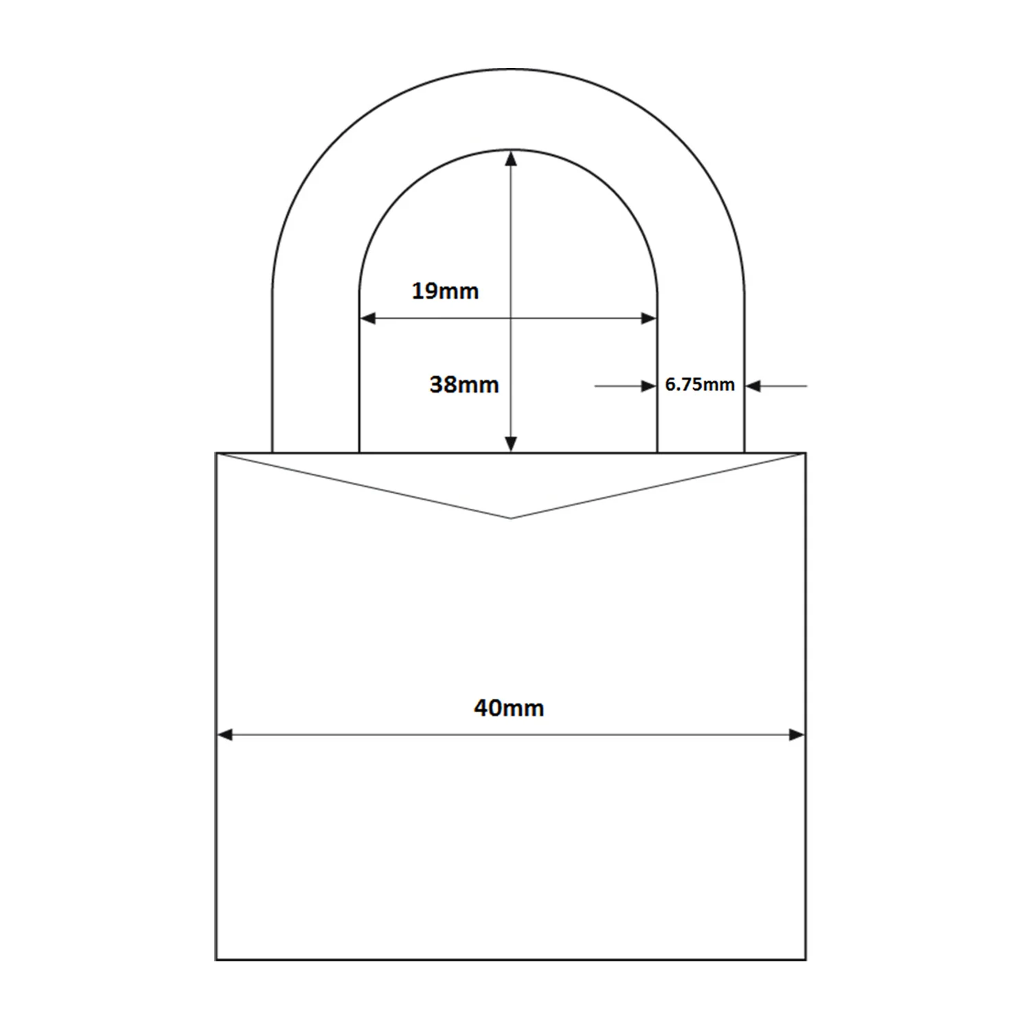 ABUS Red Nylon Lightweight Aluminum Padlock Keyed to Differ 74/40REDKD - Image 3
