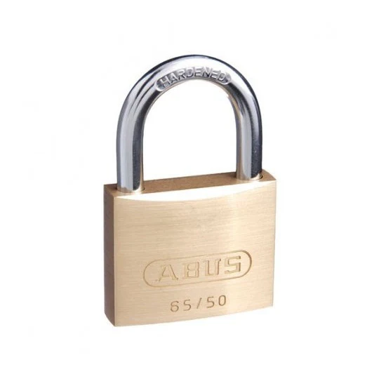 Abus Security Padlock Keyed Alike KA503 50mm Brass Body 6550KA3