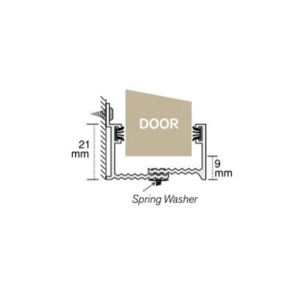 Cowdroy Adjustable Wall Mount Door Guide Pack P21300 - Image 2