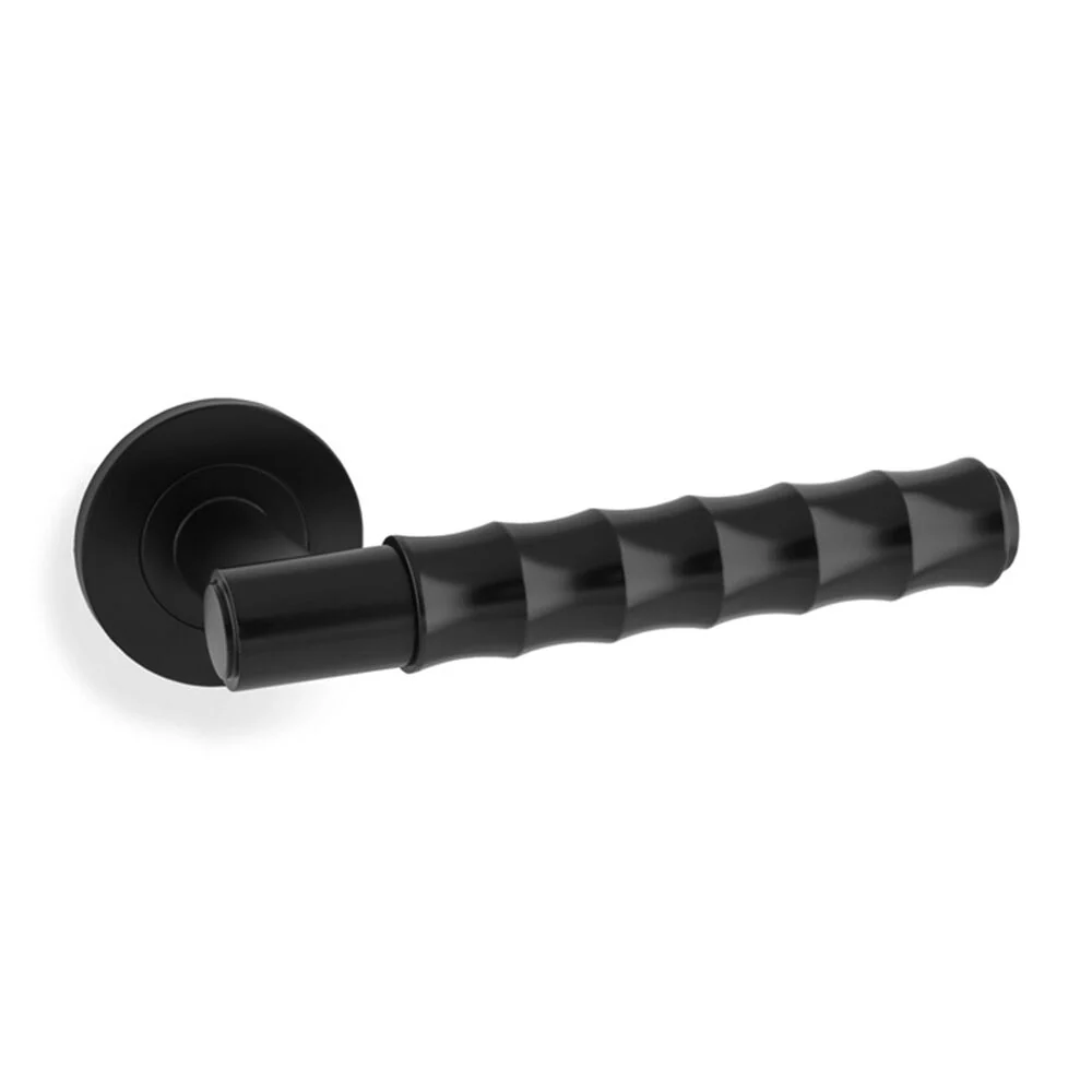Alexander and Wilks Bamboo Spitfire Lever on Round Rose - Available in Various Finishes - Image 3