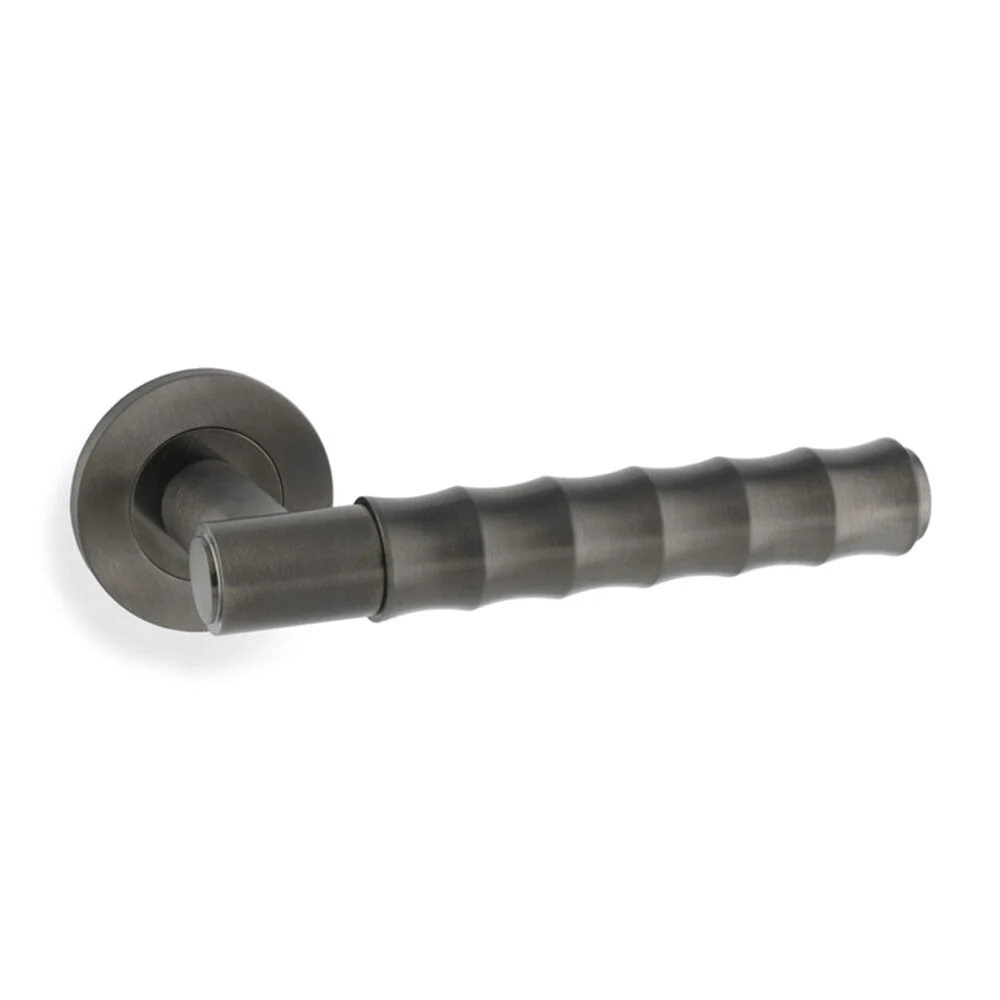 Alexander and Wilks Bamboo Spitfire Lever on Round Rose - Available in Various Finishes - Image 4