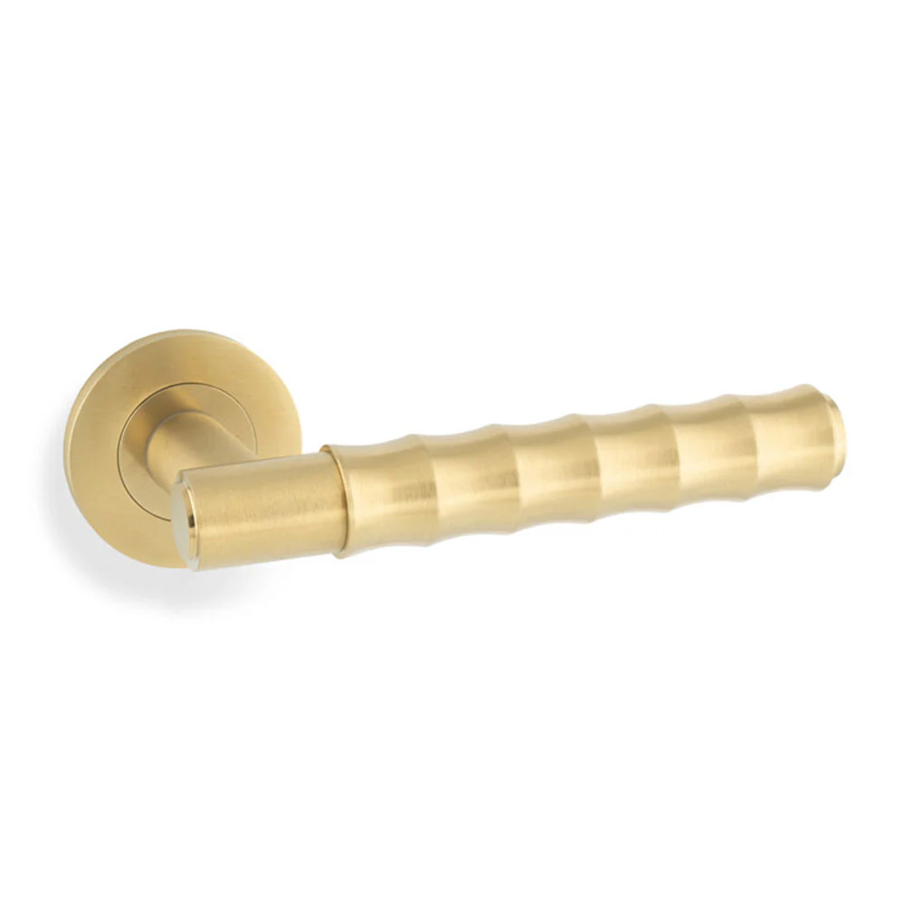 Alexander and Wilks Bamboo Spitfire Lever on Round Rose - Available in Various Finishes - Image 5