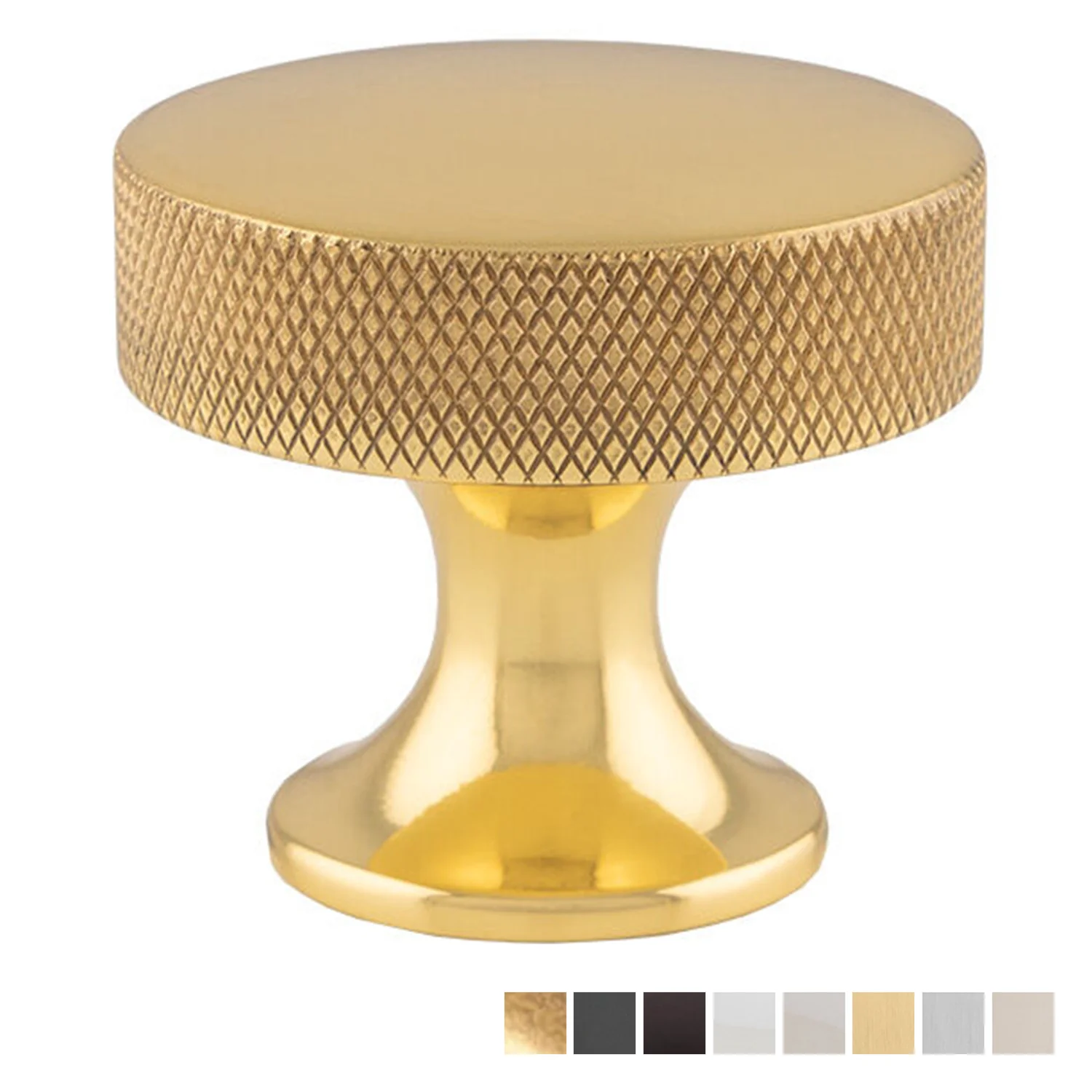 Alexander and Wilks Berlin Knurled Cupboard Knob 38mm - Available in Various Finishes