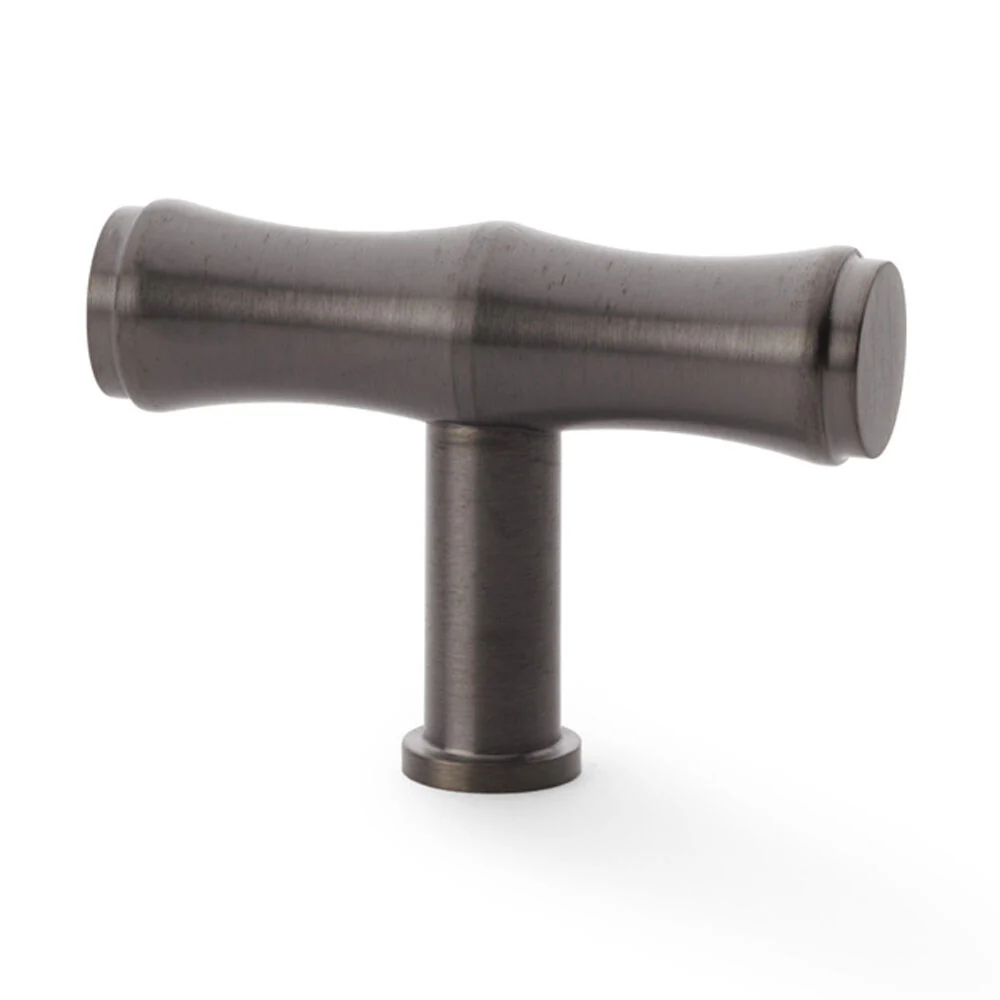 Alexander and Wilks Crispin Bamboo T-Bar Cupboard Knob 55mm - Available in Various Finishes - Image 3