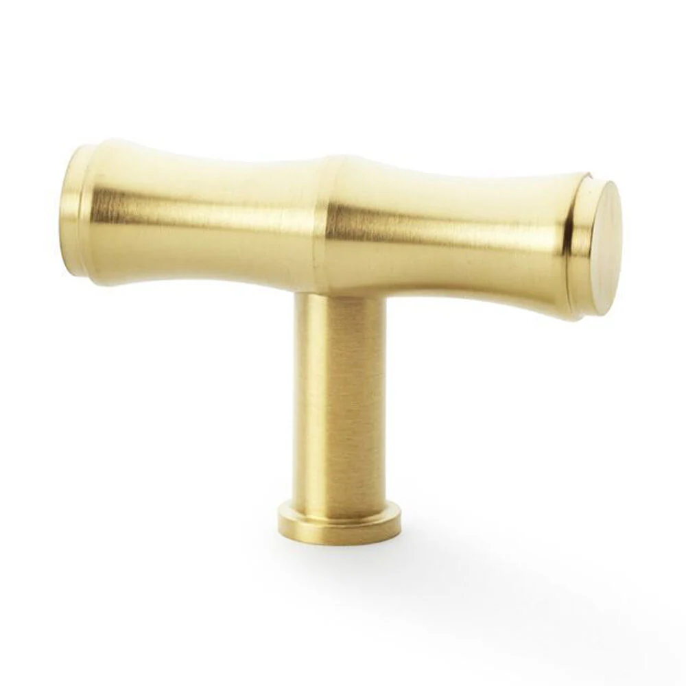 Alexander and Wilks Crispin Bamboo T-Bar Cupboard Knob 55mm - Available in Various Finishes - Image 4