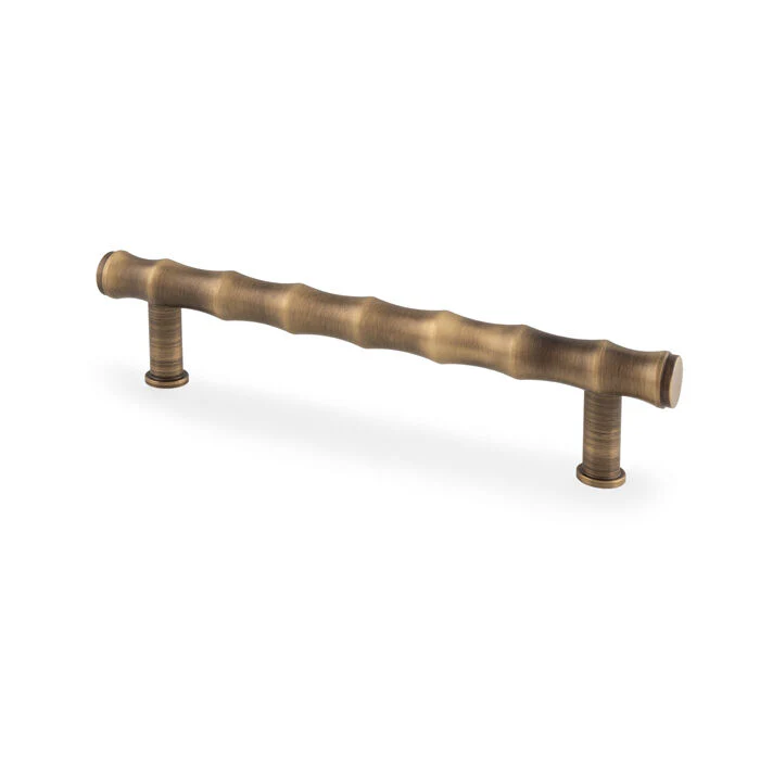 Alexander and Wilks Crispin Bamboo T-Bar Cupboard Pull Handle Available in Various Finishes & Sizes - Image 2