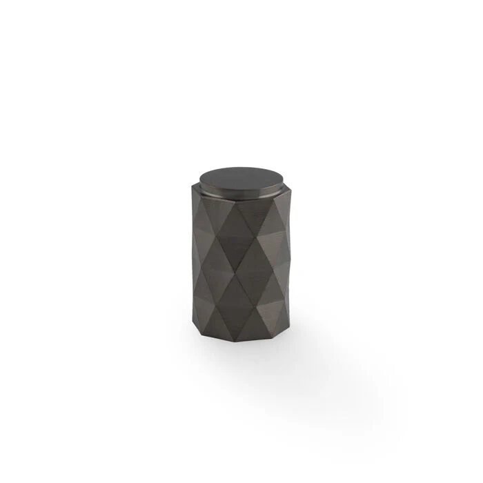 Alexander and Wilks Diamond Cut Cylinder Cabinet Knob - Available in Various Finishes - Image 5