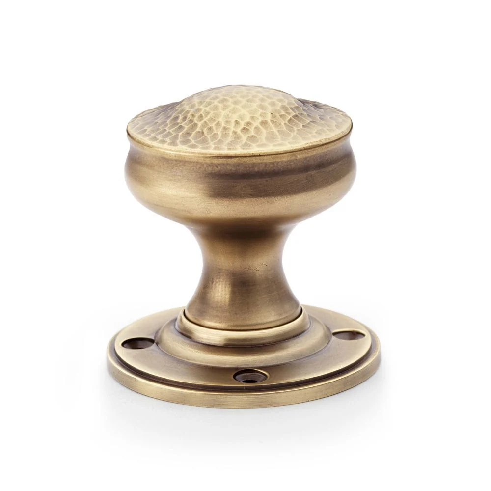 Alexander and Wilks Hammered Mortice Door Knob - Pair - Available in Various Finishes - Image 2
