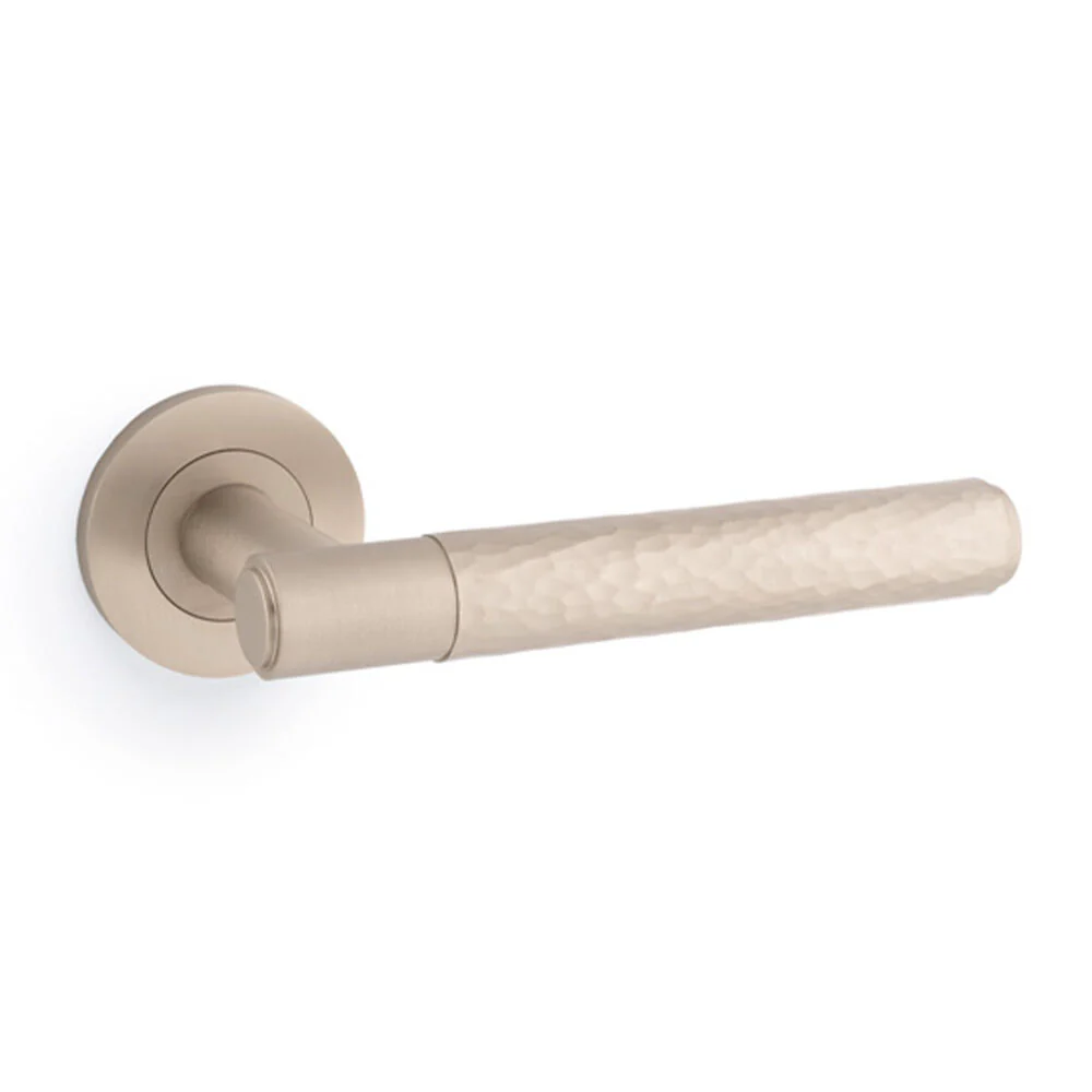 Alexander and Wilks Hammered Spitfire Lever on Round Rose - Available in Various Finishes - Image 5