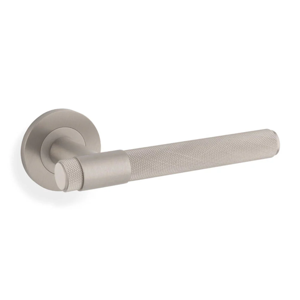 Alexander and Wilks Knurled Kingston Lever on Round Rose - Available in Various Finishes - Image 7