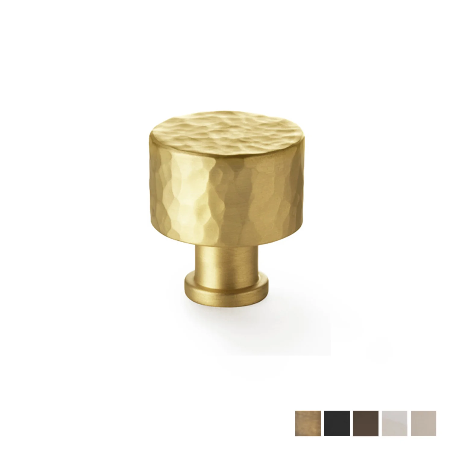 Alexander and Wilks Leila Hammered Cupboard Knob - Available in Various Finishes and Sizes