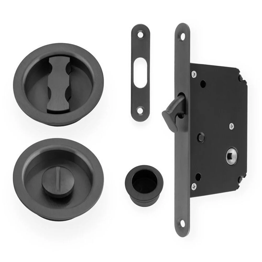 Alexander and Wilks Sliding Door Lock Set - Radius - Available in Various Finishes - Image 4
