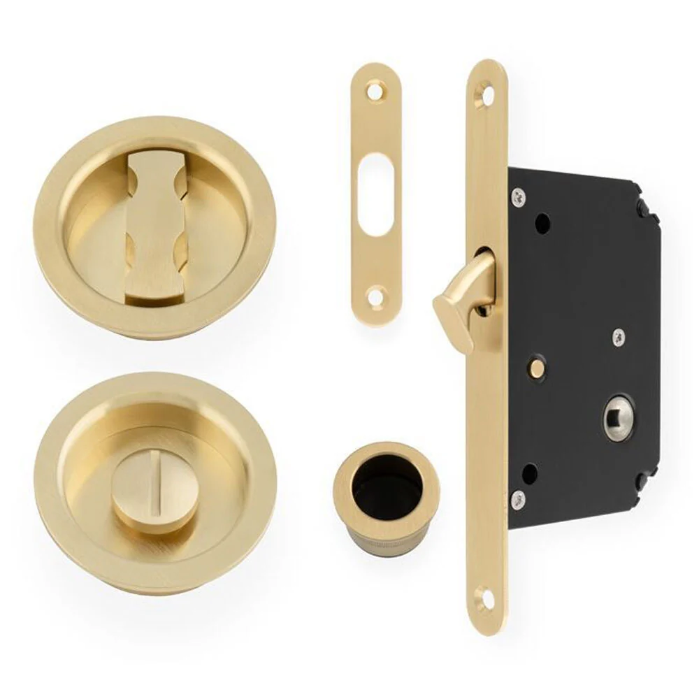 Alexander and Wilks Sliding Door Lock Set - Radius - Available in Various Finishes - Image 5