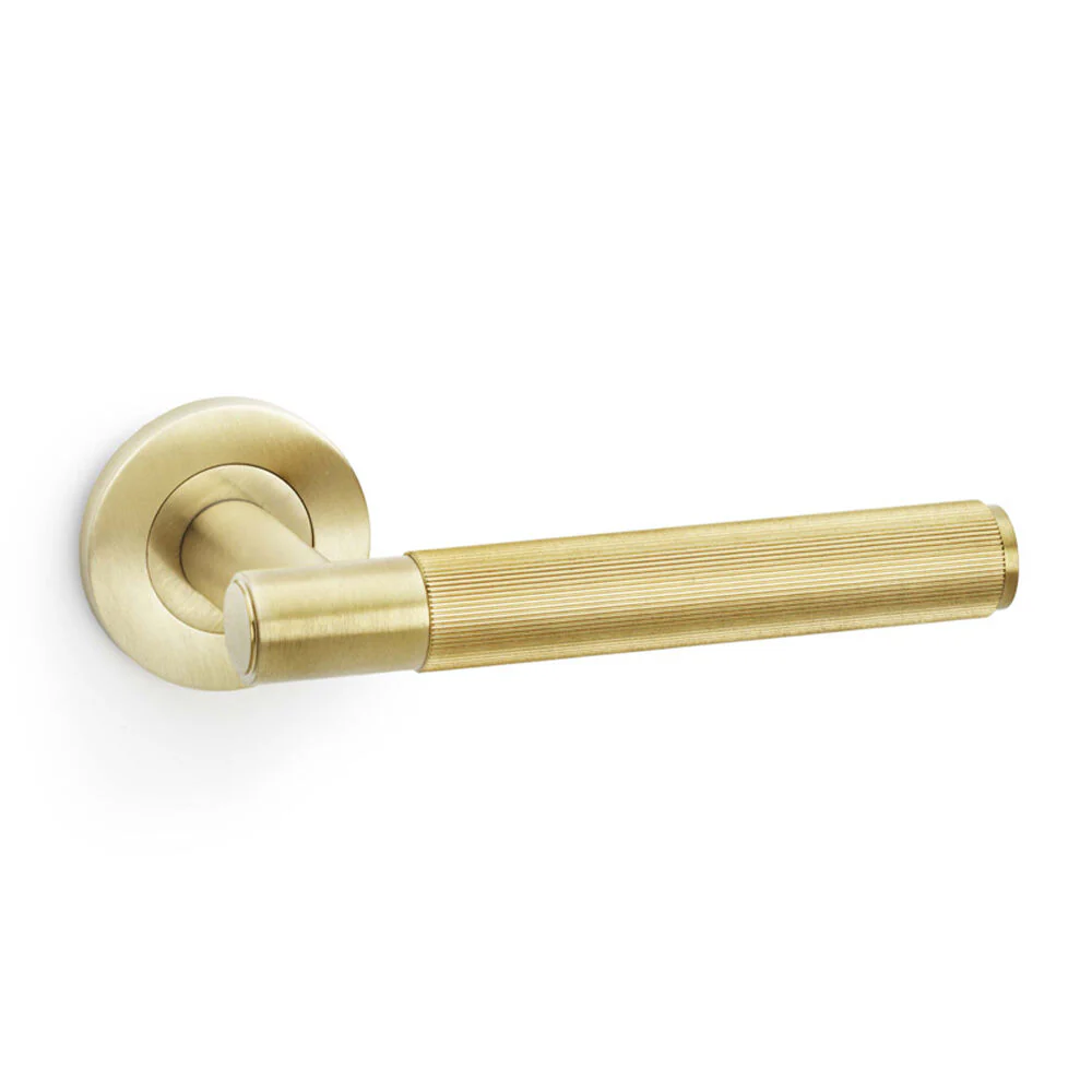 Alexander and Wilks Spitfire Reeded Lever on Round Rose - Available in Various Finishes - Image 6