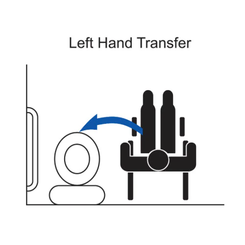 AS1428 Compliant Toilet Shower Sign SILVER Female Disabled Braille LH FDTSLH - Image 2