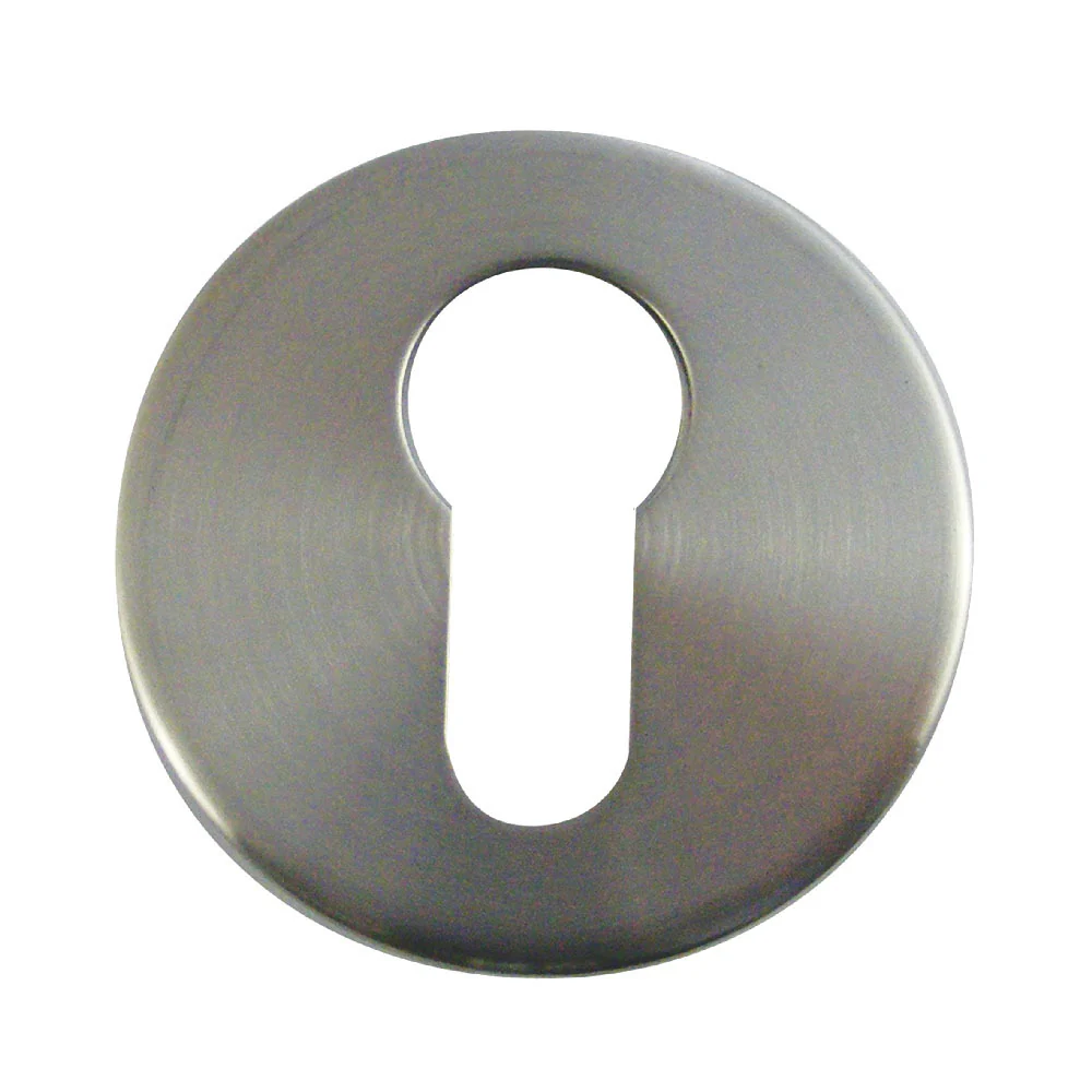 Asec Round Euro Escutcheon 52x5mm Satin Stainless Steel AS4517 - Image 2