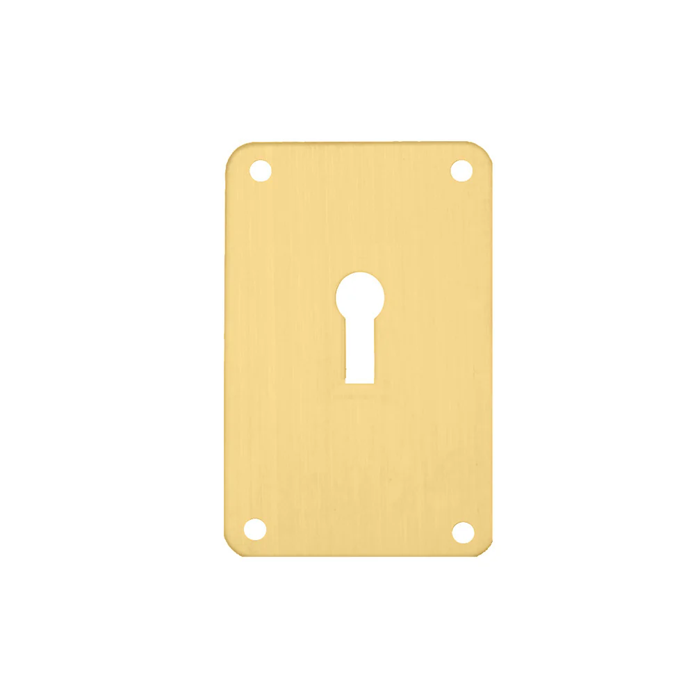Asec Screw On UK Mortice Escutcheon - Available in Gold and Stainless Steel - Image 2