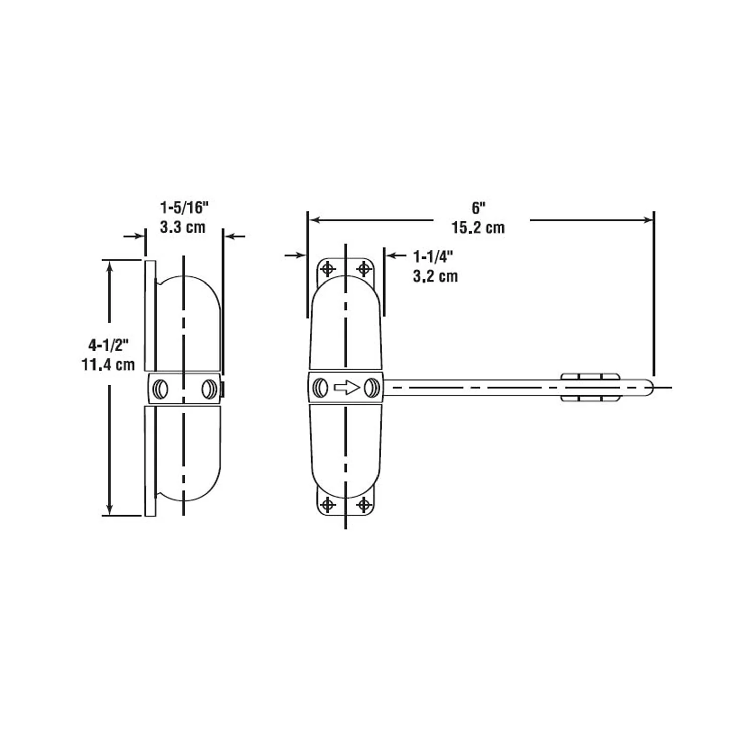 Astra Gibcloser Surface Mounted Door Closer - Available in Various Finishes - Image 2