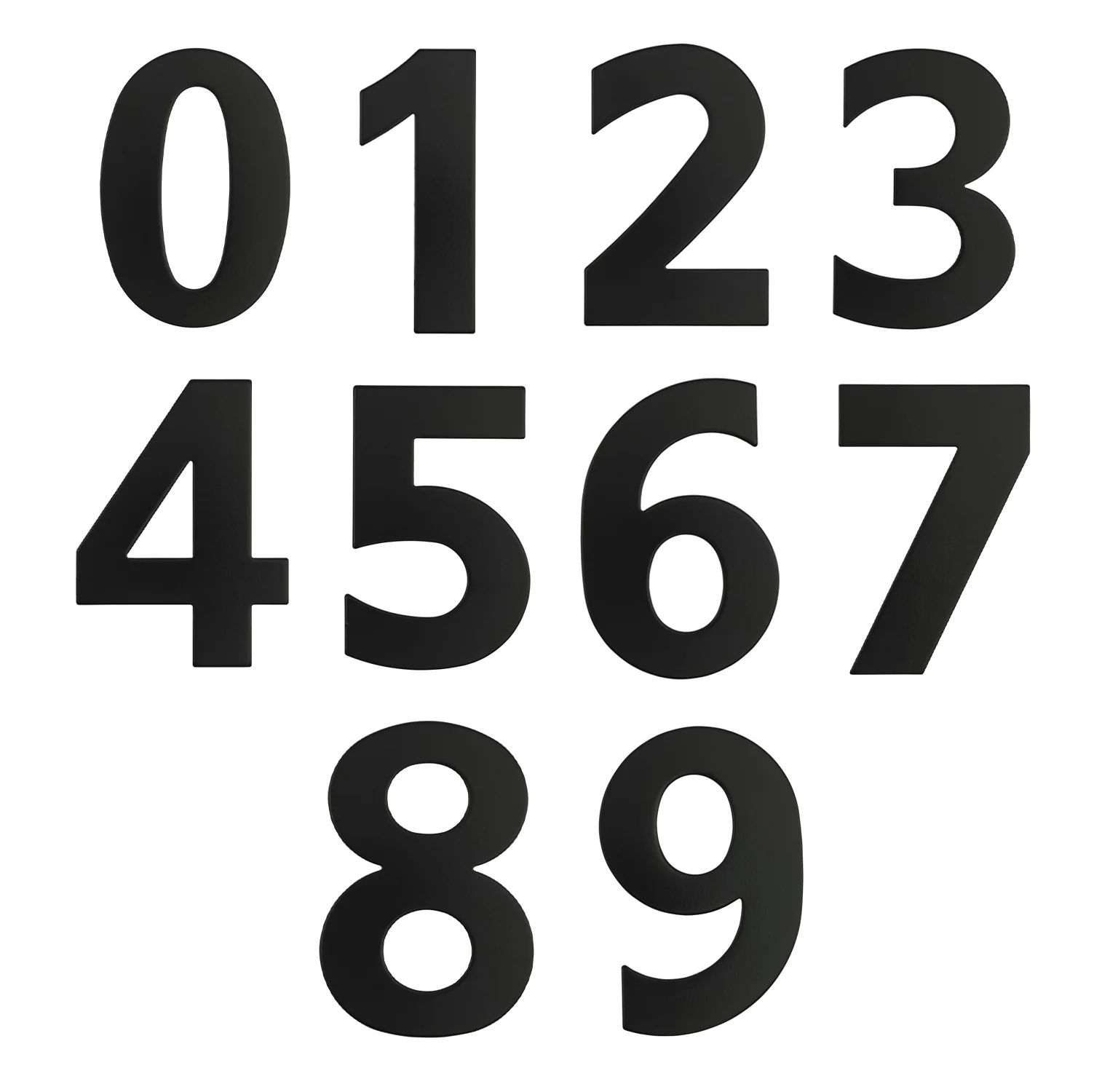 Austyle Architectural Numeral Number 1-9 255mm - Available in Various Numbers