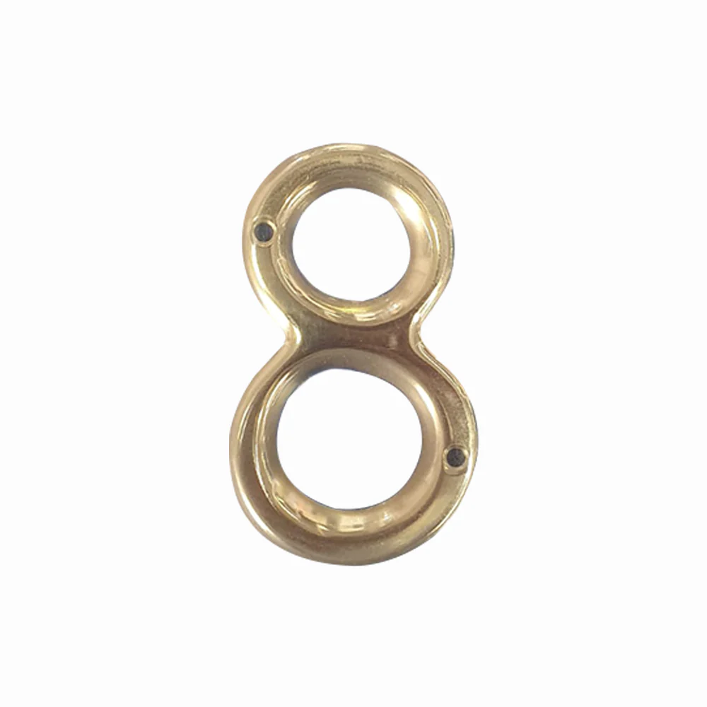 Austyle Classic Numerals House Number 0-9 PVD Polished Brass 100mm - Available in Various Numbers - Image 10