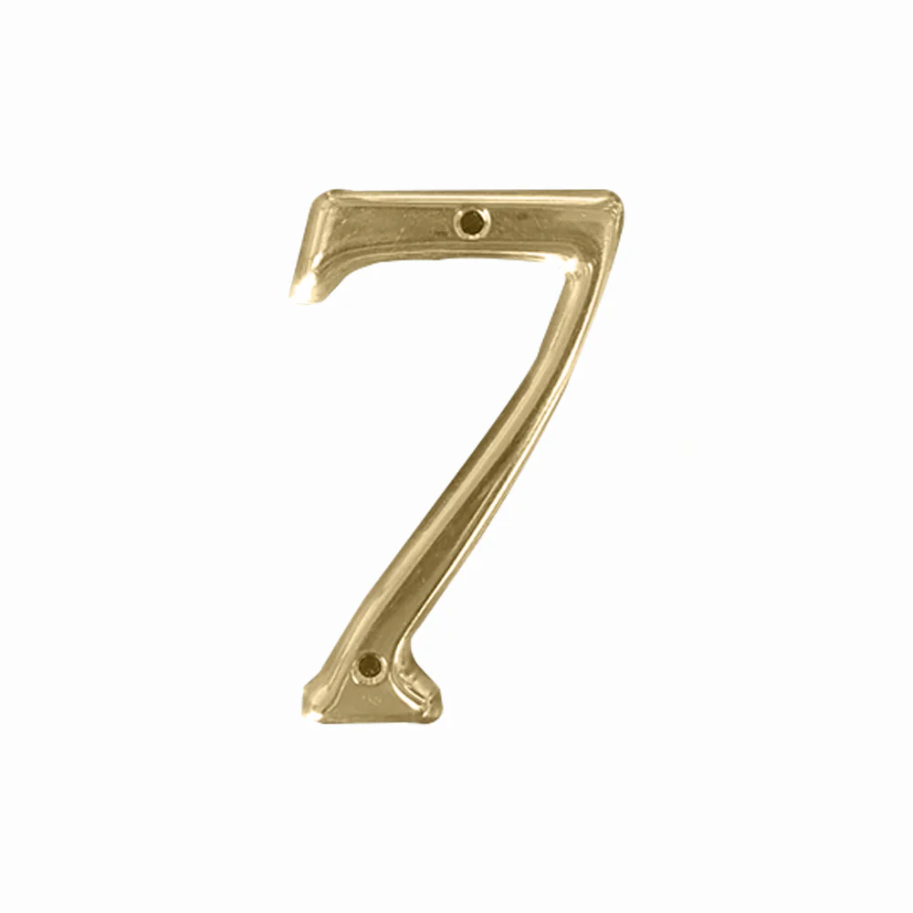 Austyle Classic Numerals House Number 0-9 PVD Polished Brass 75mm - Available in Various Numbers - Image 8