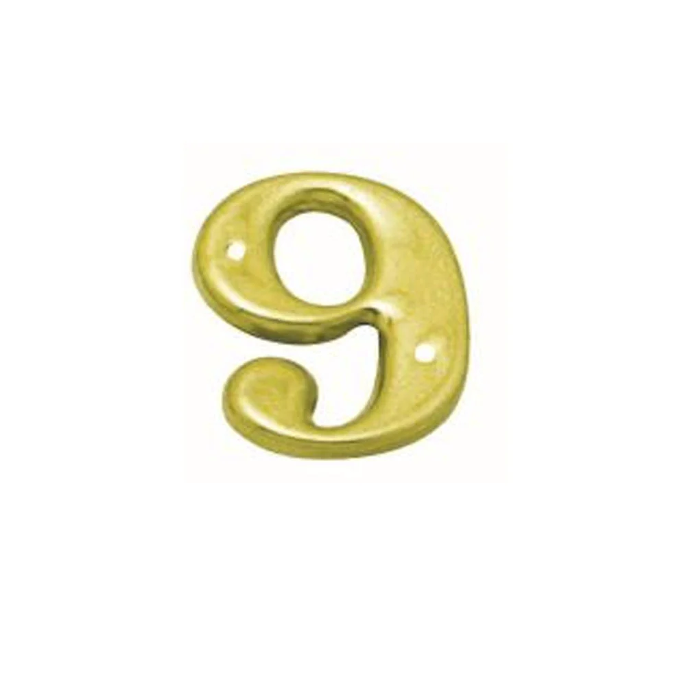 Austyle Contemporary Numeral Number 0-9 Polished Brass - Available in Various Number and Sizes - Image 11