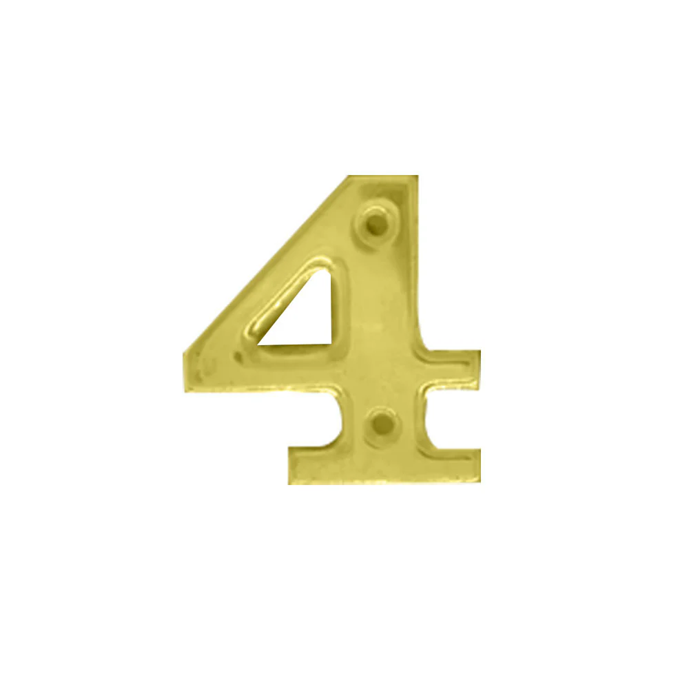 Austyle Contemporary Numeral Number 0-9 Polished Brass - Available in Various Number and Sizes - Image 15