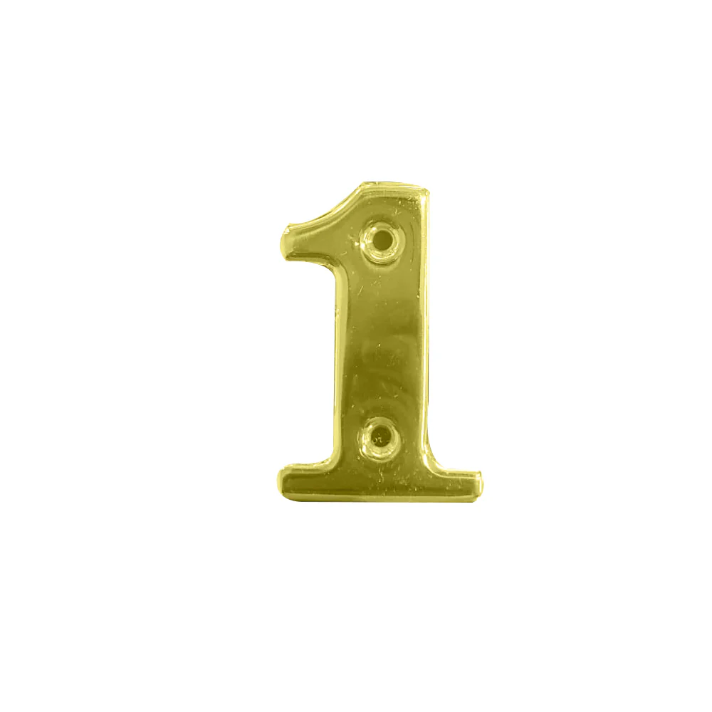 Austyle Contemporary Numeral Number 0-9 Polished Brass - Available in Various Number and Sizes - Image 22