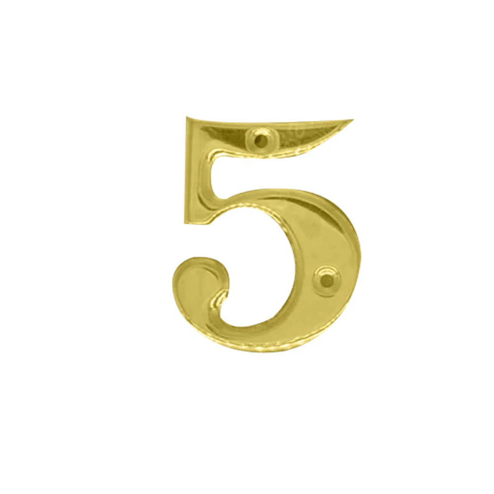 Austyle Contemporary Numeral Number 0-9 Polished Brass - Available in Various Number and Sizes - Image 26