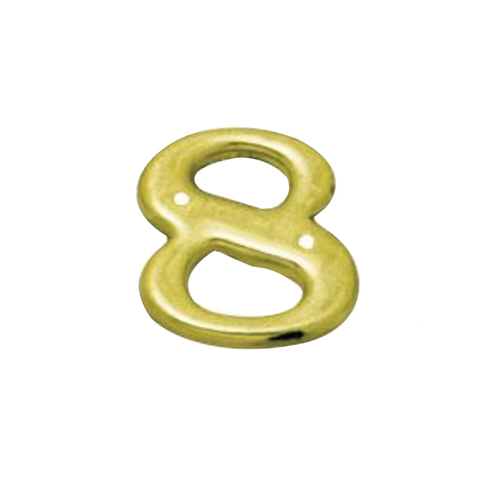 Austyle Contemporary Numeral Number 0-9 Polished Brass - Available in Various Number and Sizes - Image 49