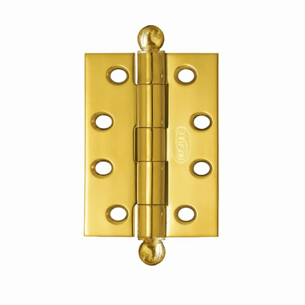 Austyle Door Butt Hinge Ball Tip Loose Pin Polished Brass - Available in Various Sizes - Image 4