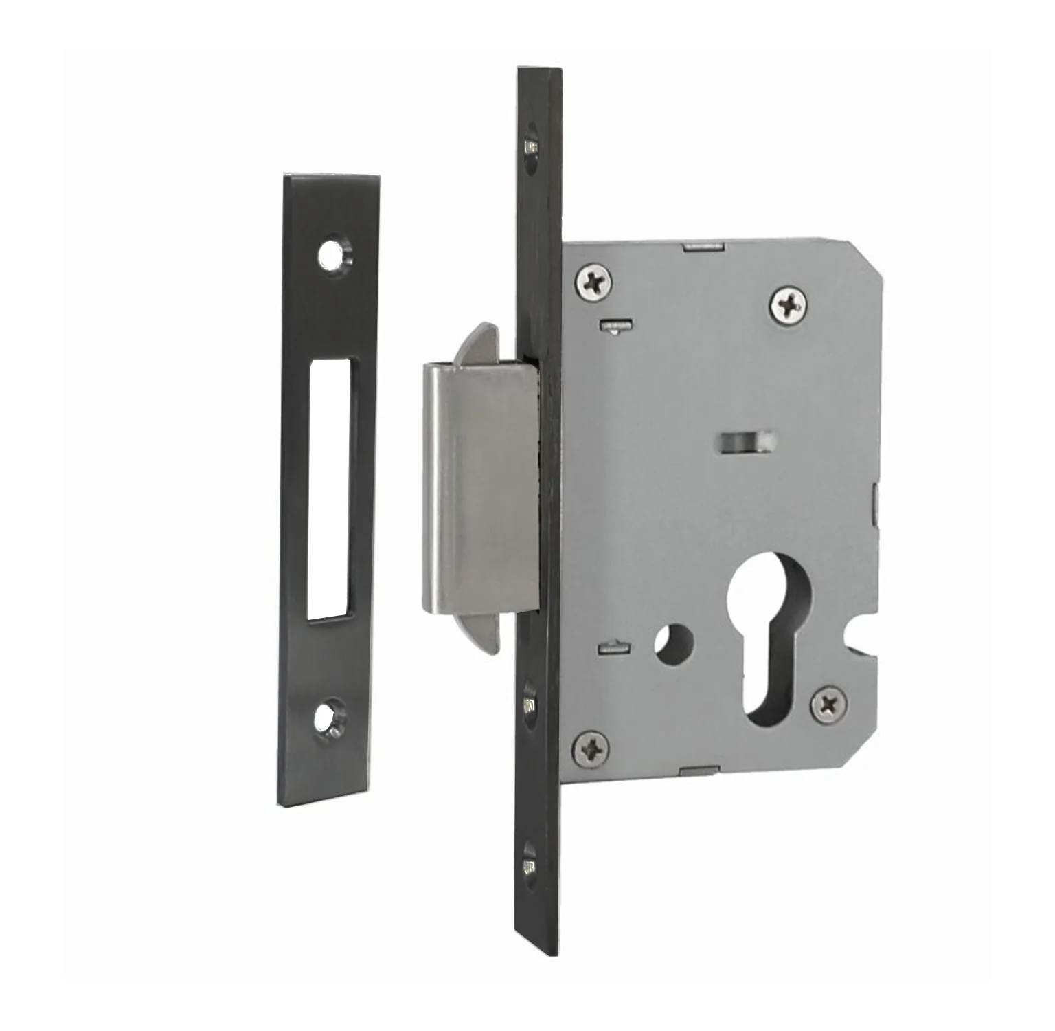 Austyle Entrance Mortice Sliding Door Lock - Available in Matt Black and Satin Stainless Steel - Image 3