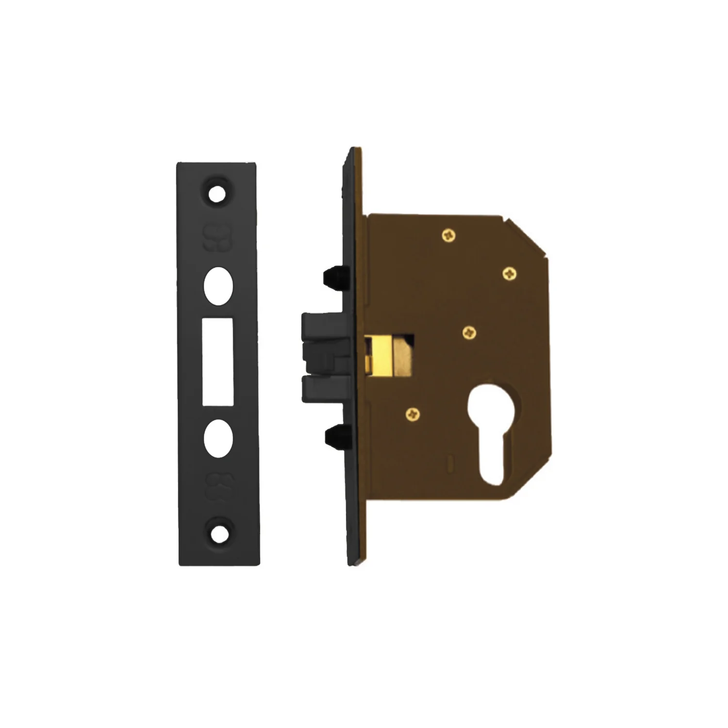 Austyle Euro Cylinder Sliding Door Lock Kit 45mm Backset Black 59087KIT - Image 3