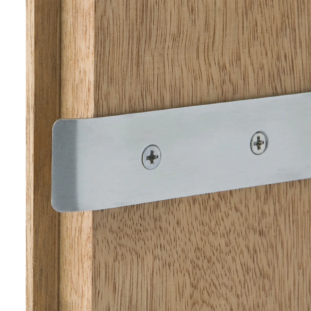 Austyle Extended Striker Plate 100x25mm Satin Chrome 49839
