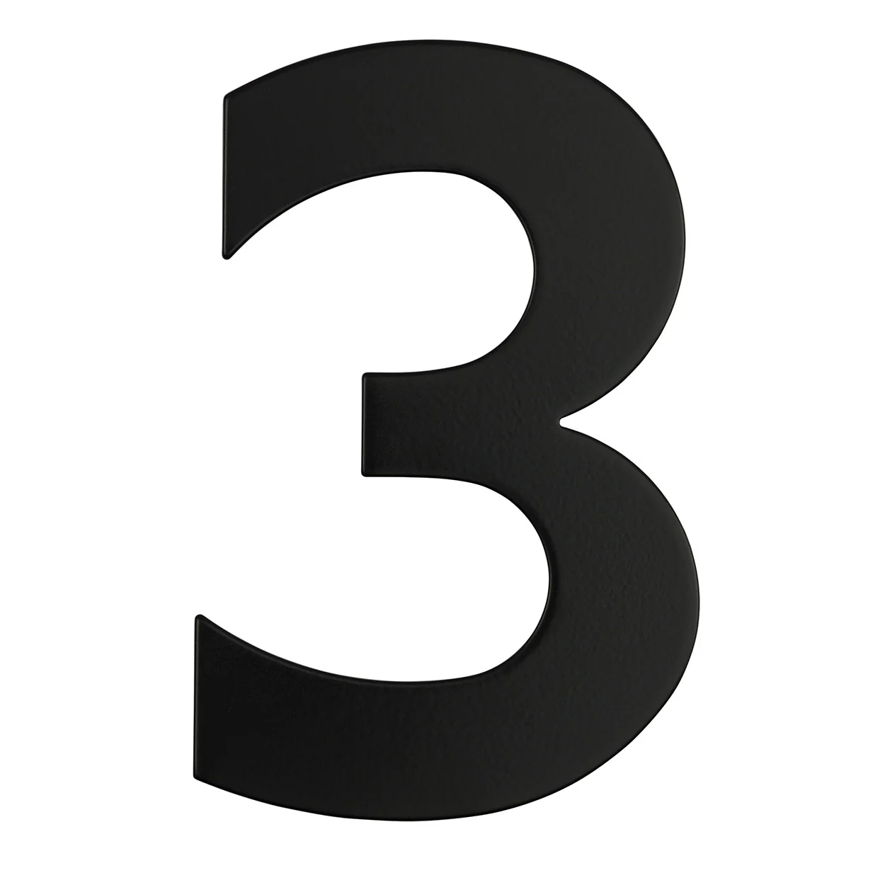 Austyle Numeral Concealed Fix 150mm Matt Black - Available in Various Numbers - Image 5