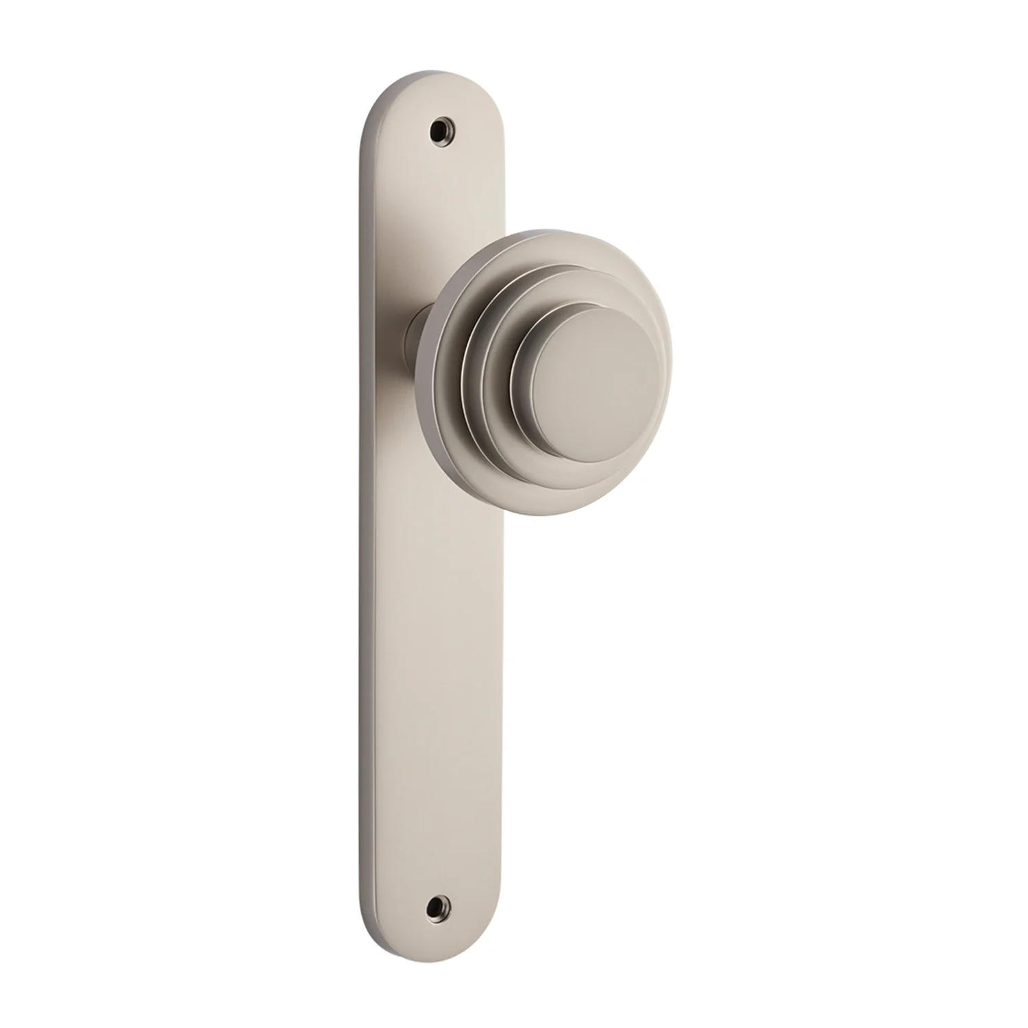 Bankston Sans Arc Zzzigurat Door Knob on Oval Backplate - Image 8