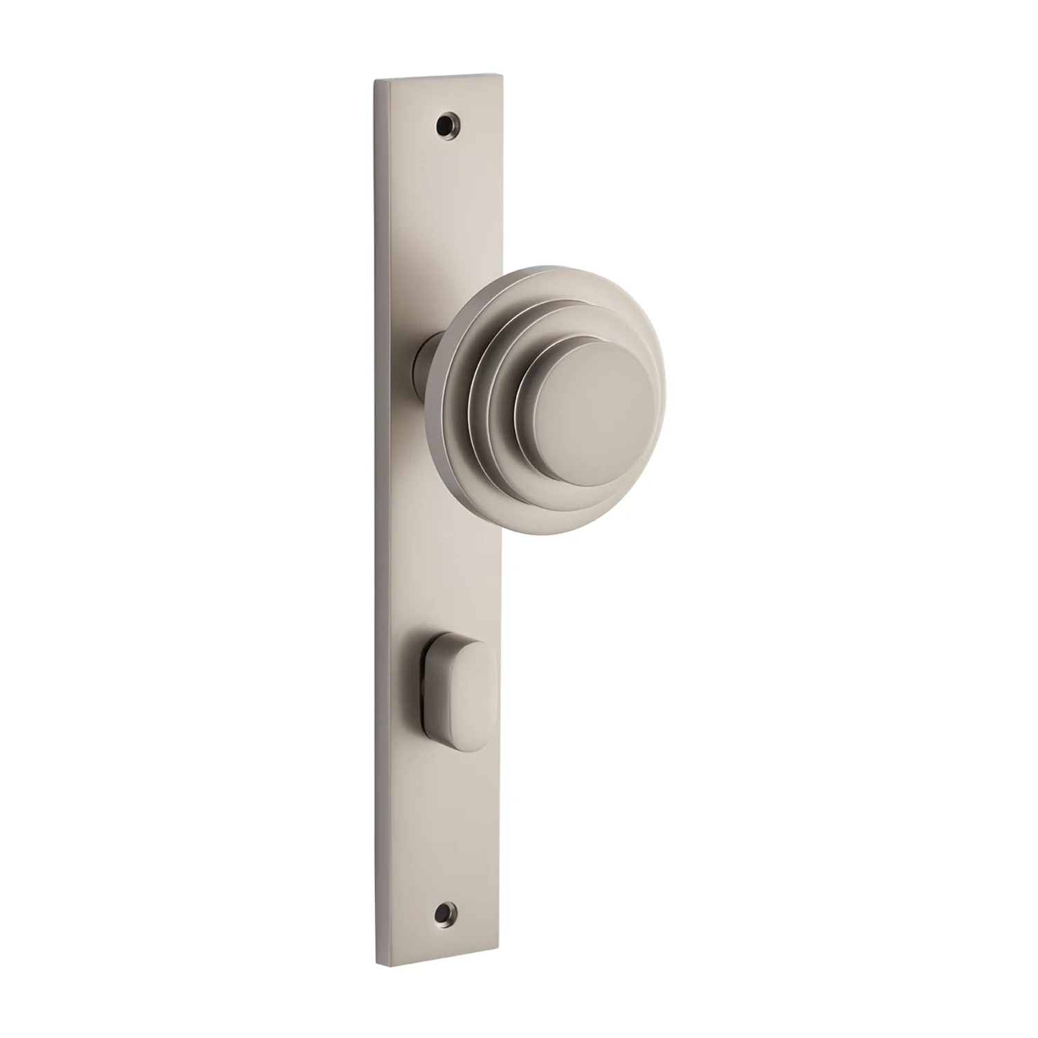 Bankston Sans Arc Zzzigurat Door Knob on Rectangular Backplate - Image 10