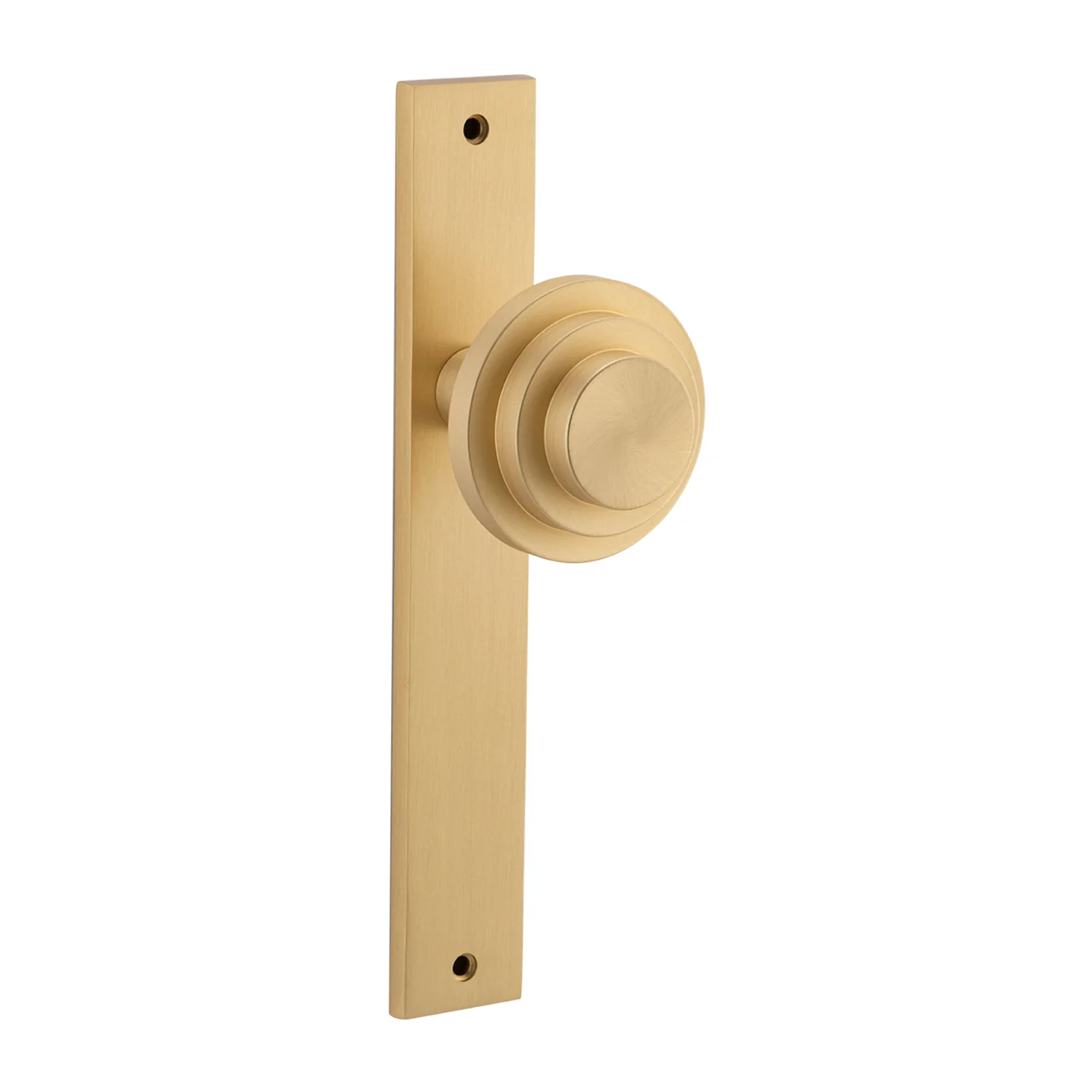 Bankston Sans Arc Zzzigurat Door Knob on Rectangular Backplate - Image 11